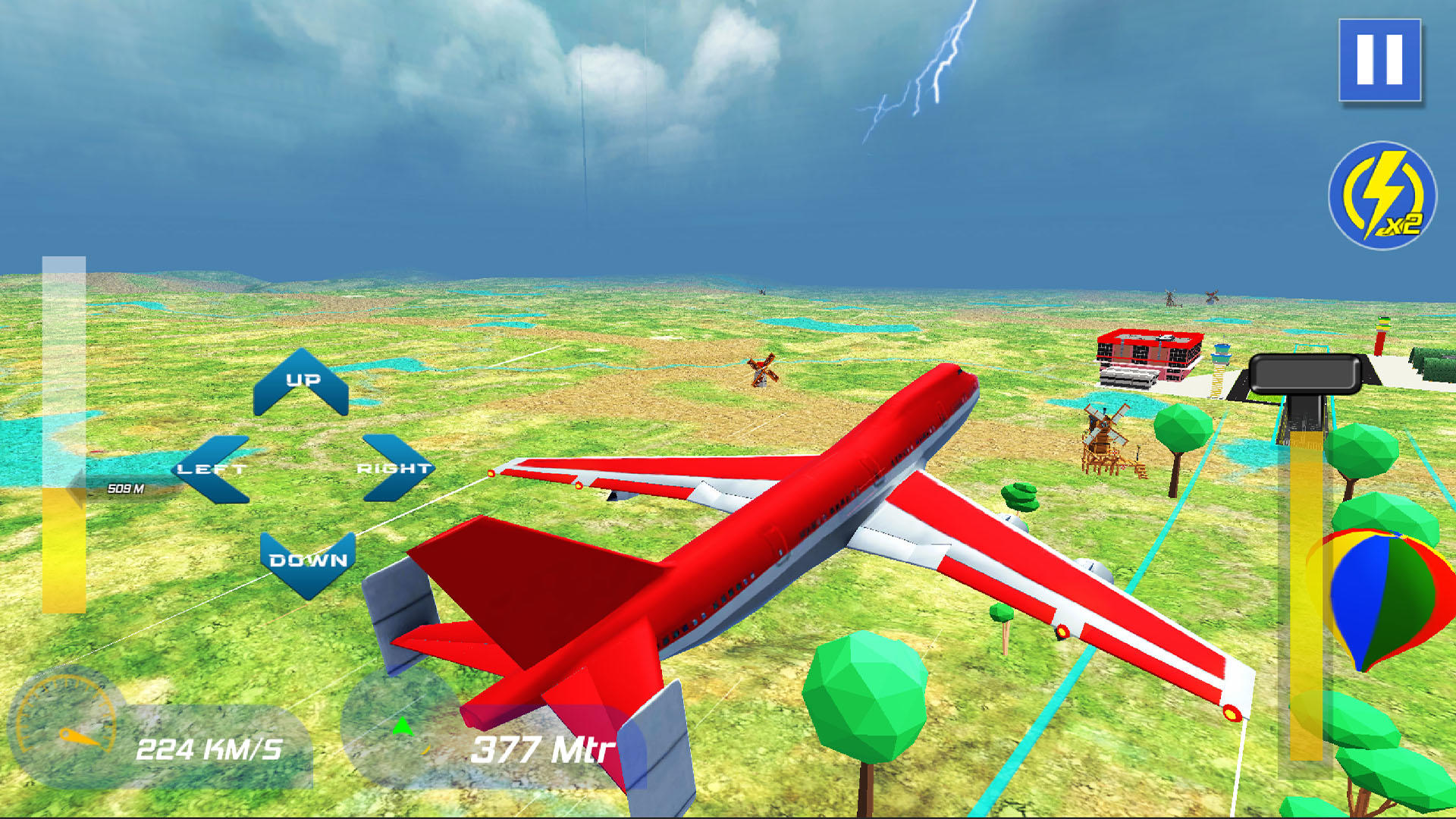 Скриншот игры Airplane Flying Simulator Game