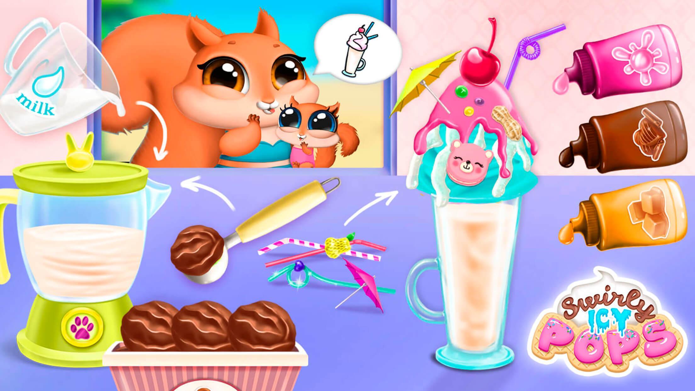 Swirly Icy Pops Game Screenshot