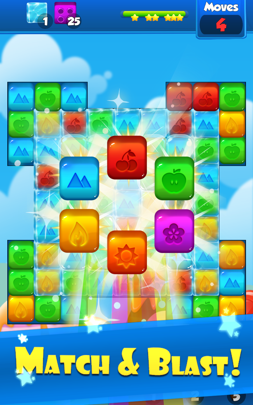 Toy Crush Smash Cubes Pop Game Screenshot