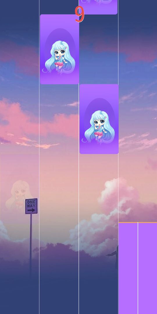 Screenshot of Anime Songs Piano Tiles - Pianist Rhythm Game
