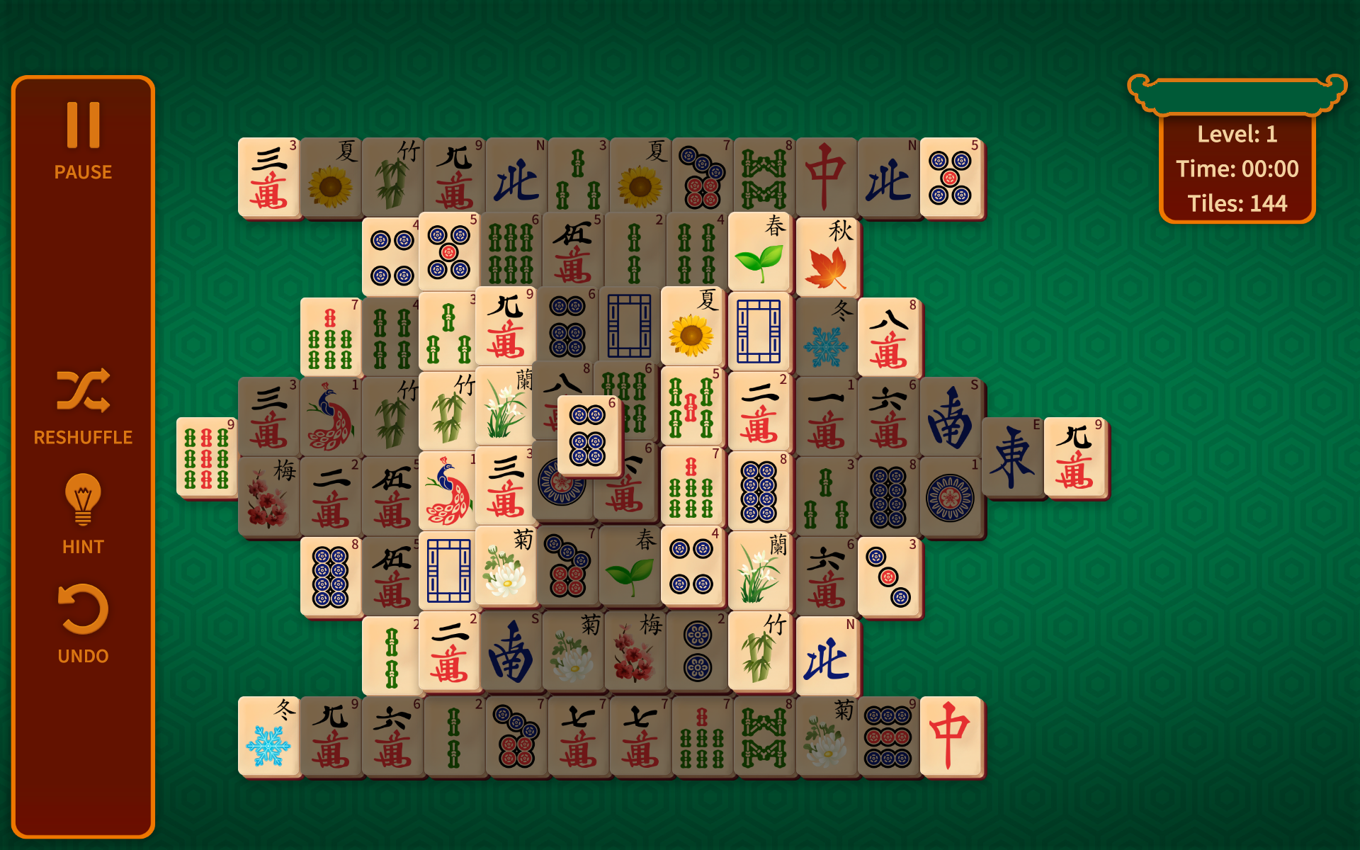 Mahjong Solitaire Classicのキャプチャ