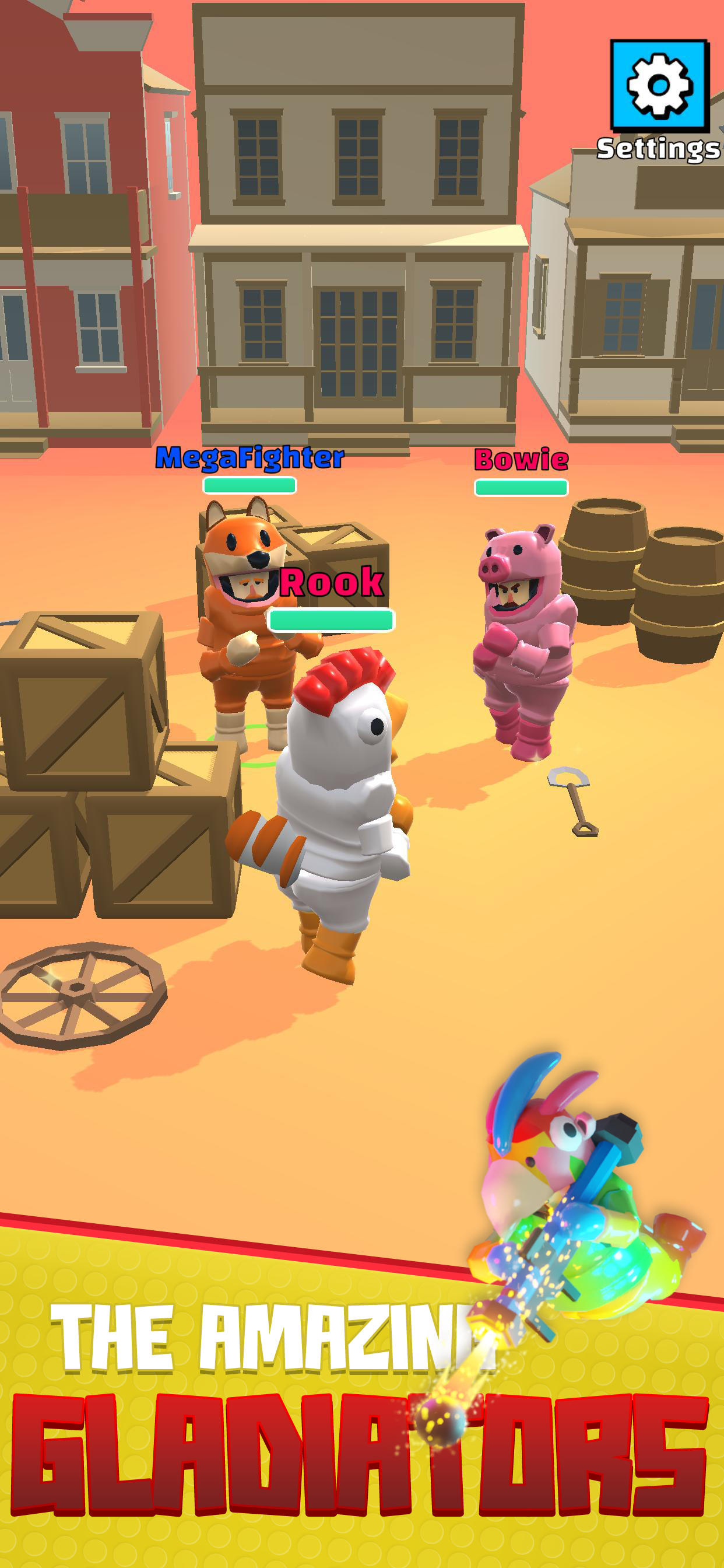 Screenshot of Arena Fighters - Block Battle