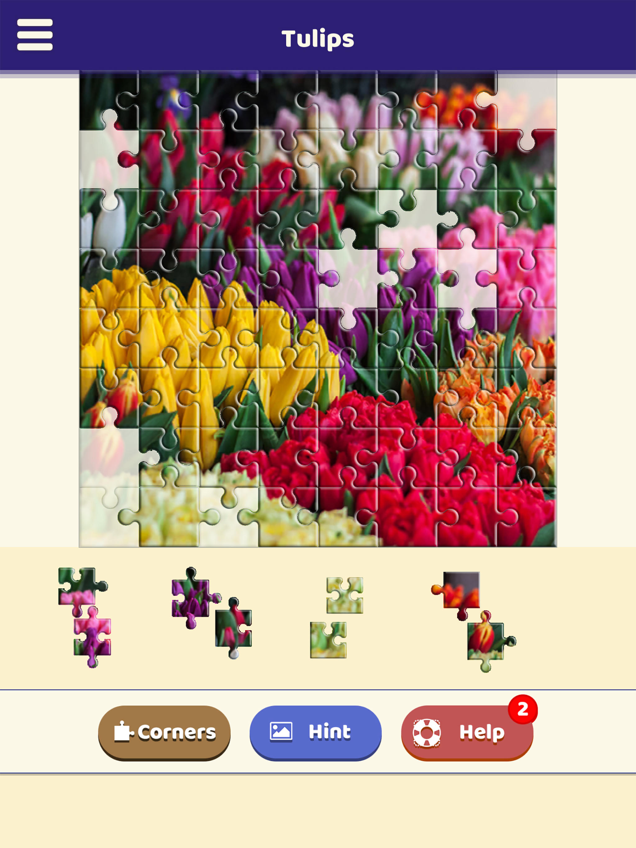 Tulip Love Puzzle Game Screenshot