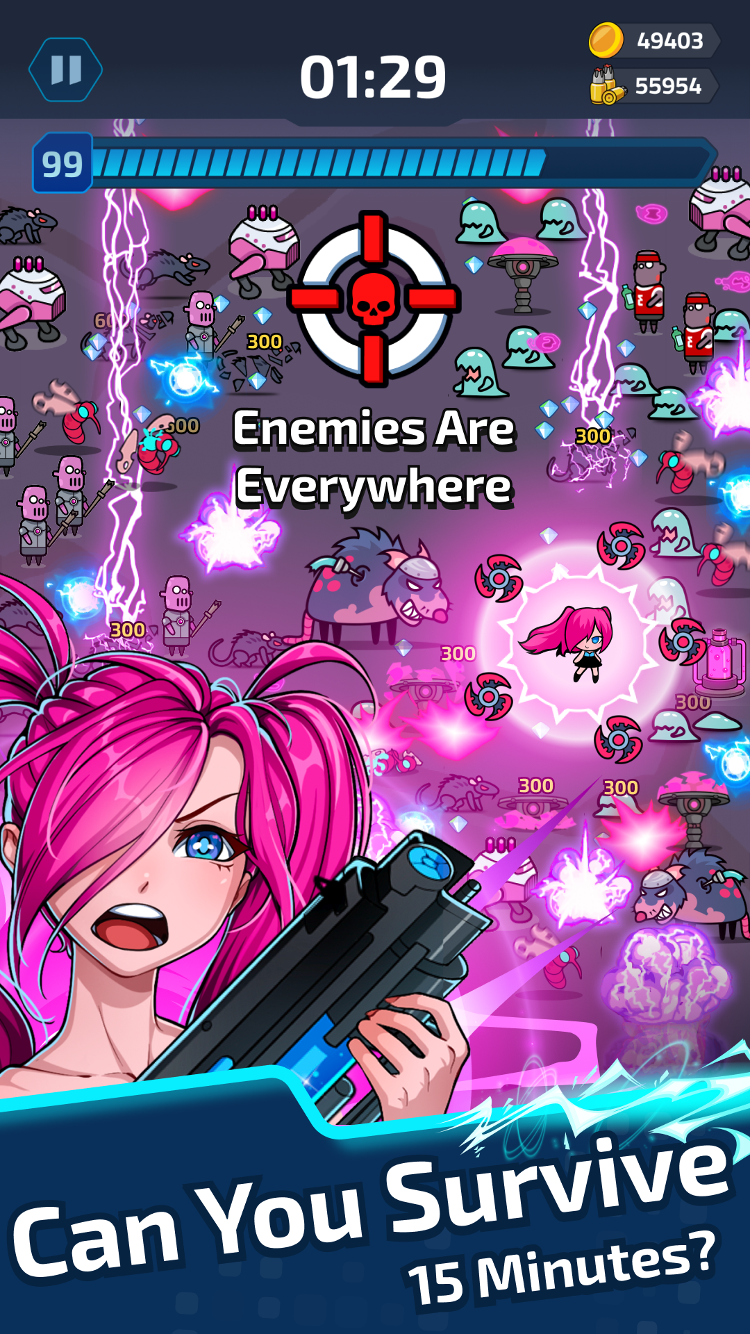 Screenshot of Neon Survivor - Survival Game