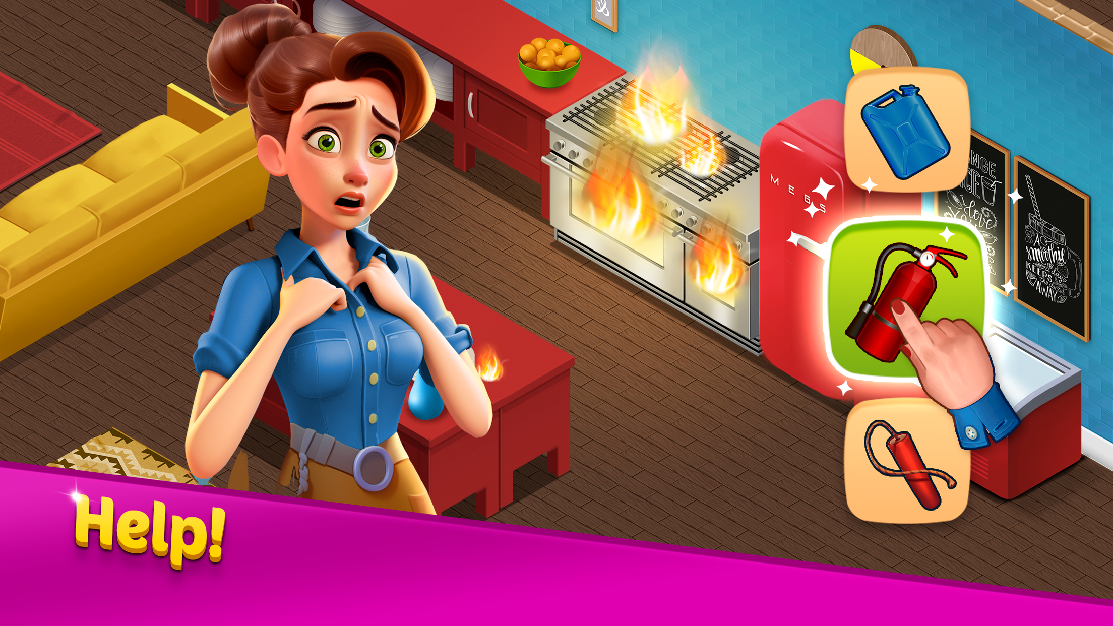 Mansion Cafe: Match 3 & Design Game Screenshot