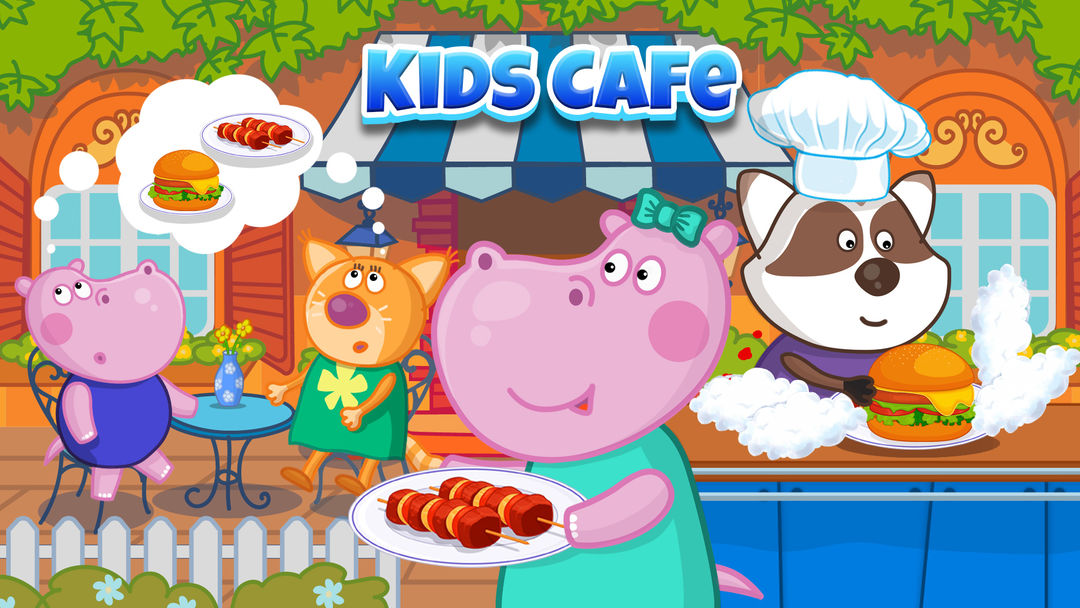 Kids cafe. Funny kitchen game screenshot game