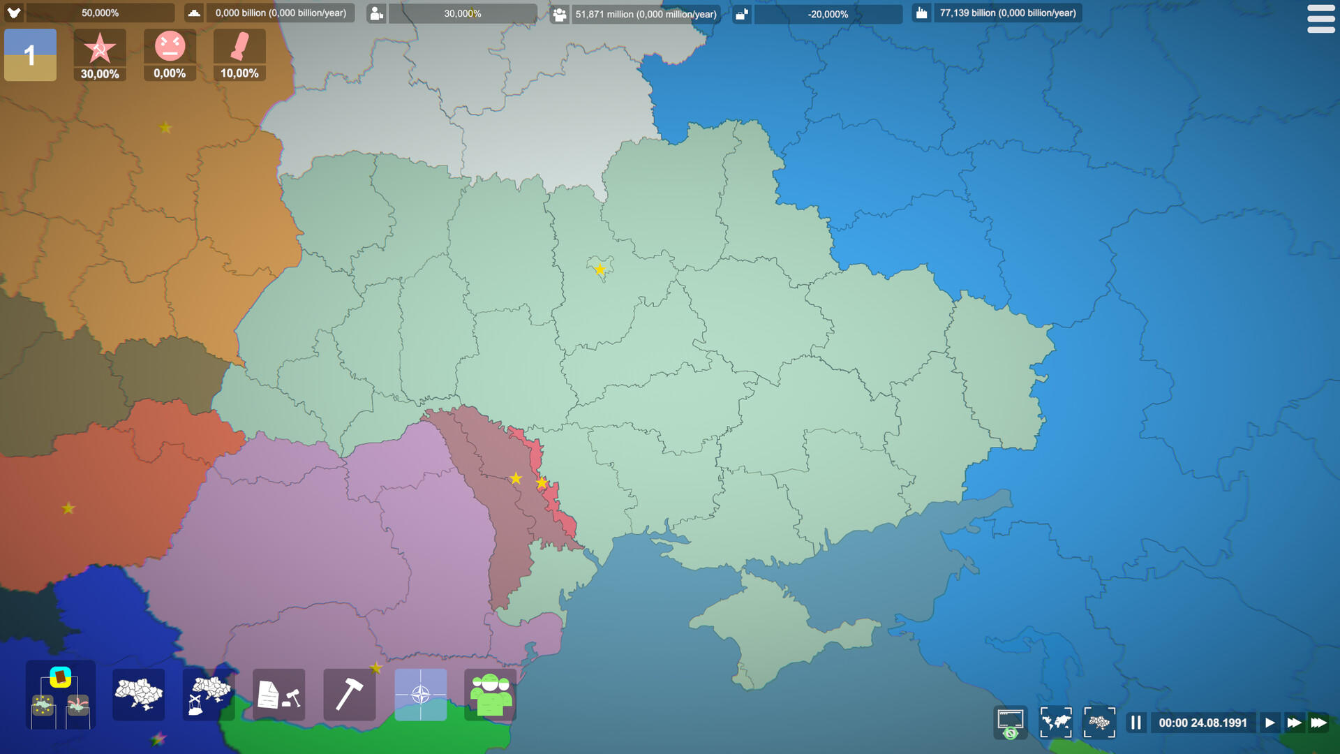 Screenshot 1 of Simulador da Ucrânia 1991 