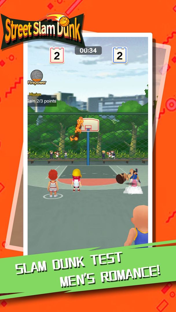 Street Slam Dunk：3on3 Basketball Game 게임 스크린 샷