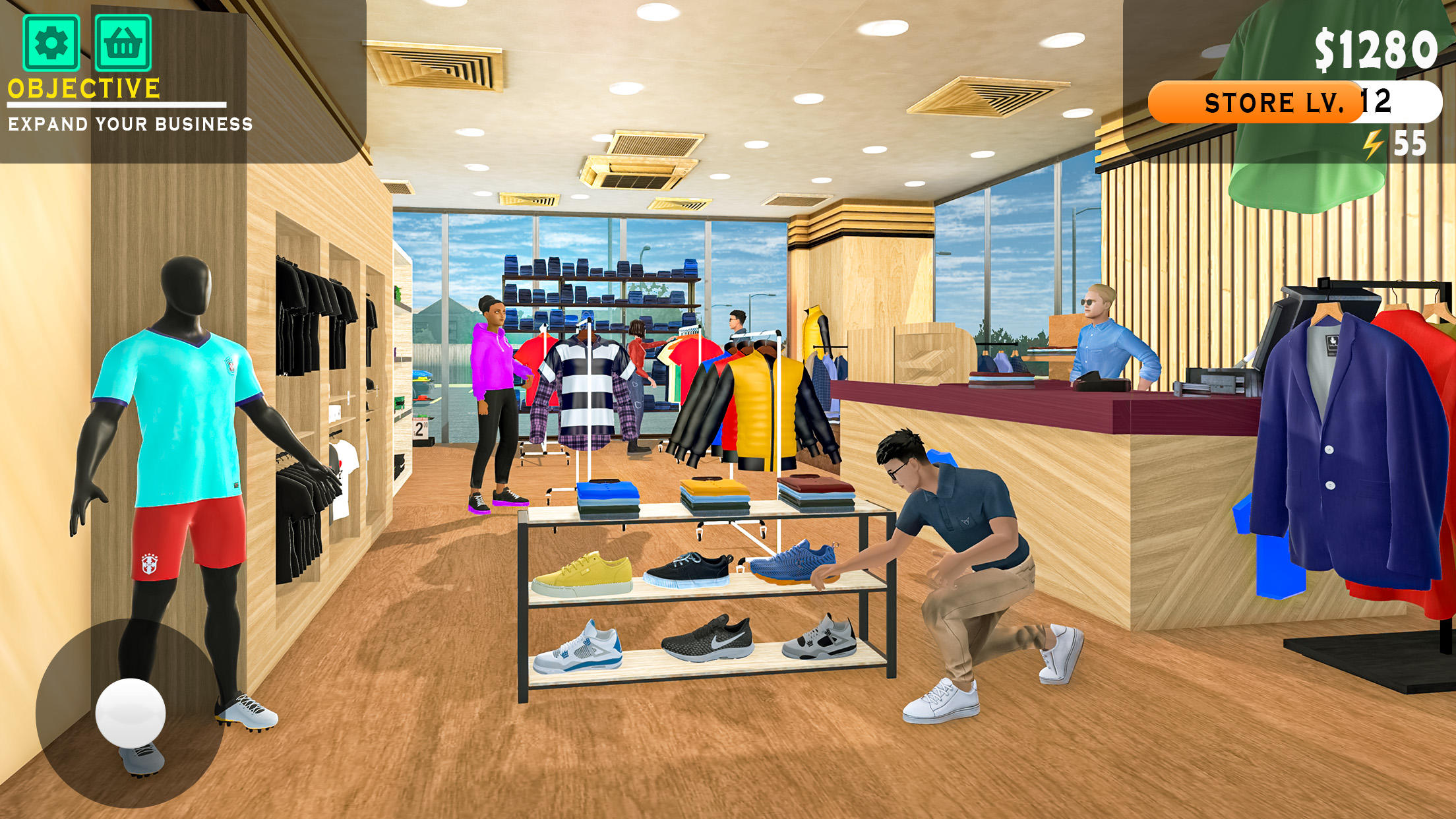 Clothing Store Manager Game Game Screenshot