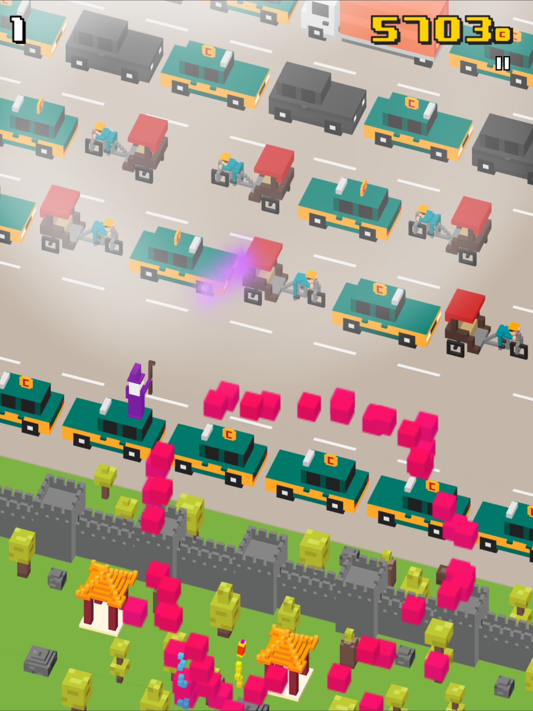 Скриншот игры Taxi Surfer - Endless Arcade Jumper