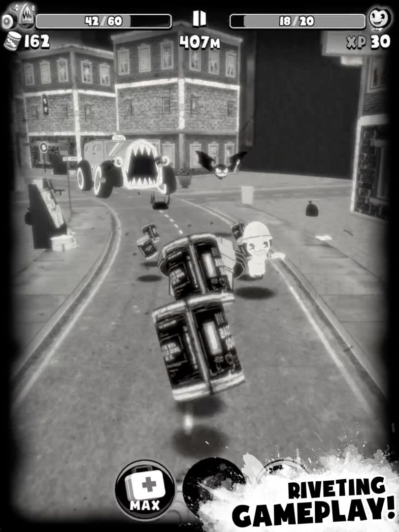Screenshot of Bendy in Nightmare Run