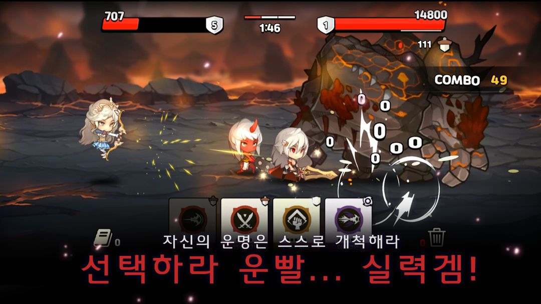 평타의여신: 로그라이크여신 screenshot game