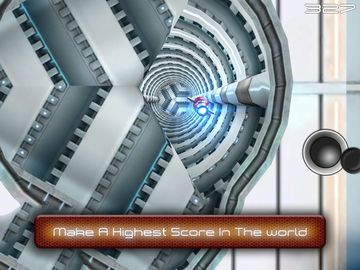Tunnel Trouble 3D - Space Jet Game Screenshot