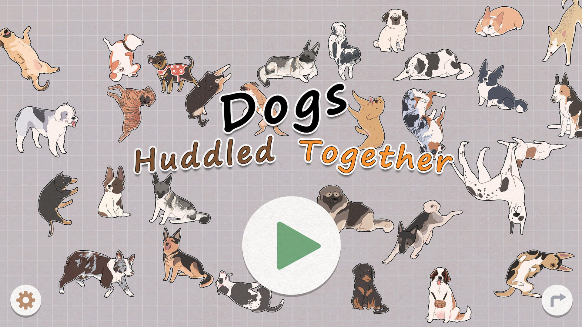 Dogs Huddled Together 挤在一起的狗狗们 게임 스크린 샷