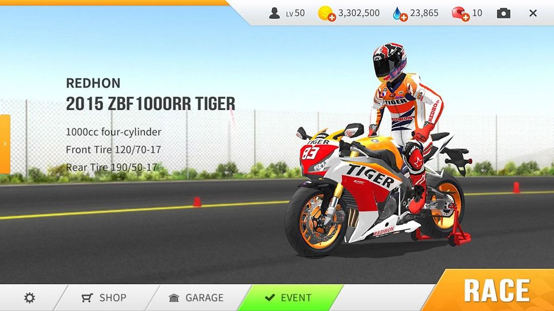 Screenshot of Real Moto