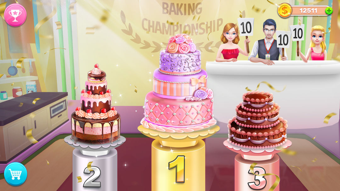 Screenshot of My Bakery Empire: Bake a Cake