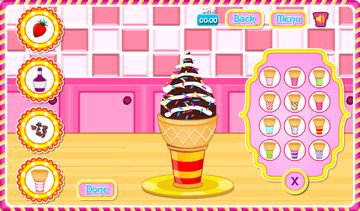 Cooking Ice Cream Cone Cupcake Game Screenshot