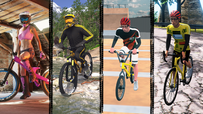 Screenshot of MTB cycling dirt bike games