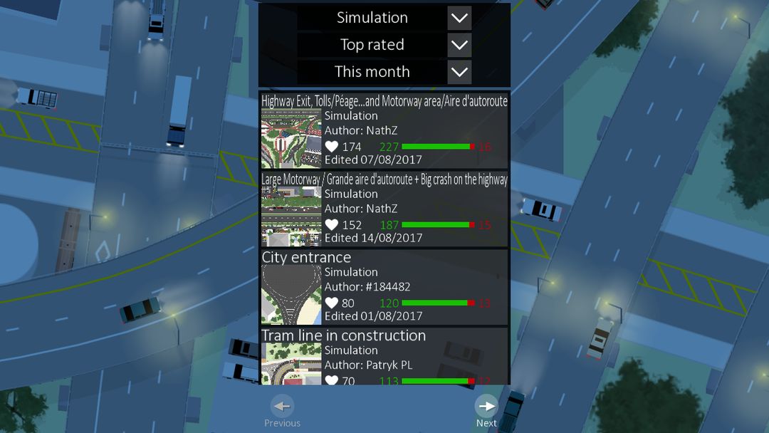 Screenshot of Intersection Controller