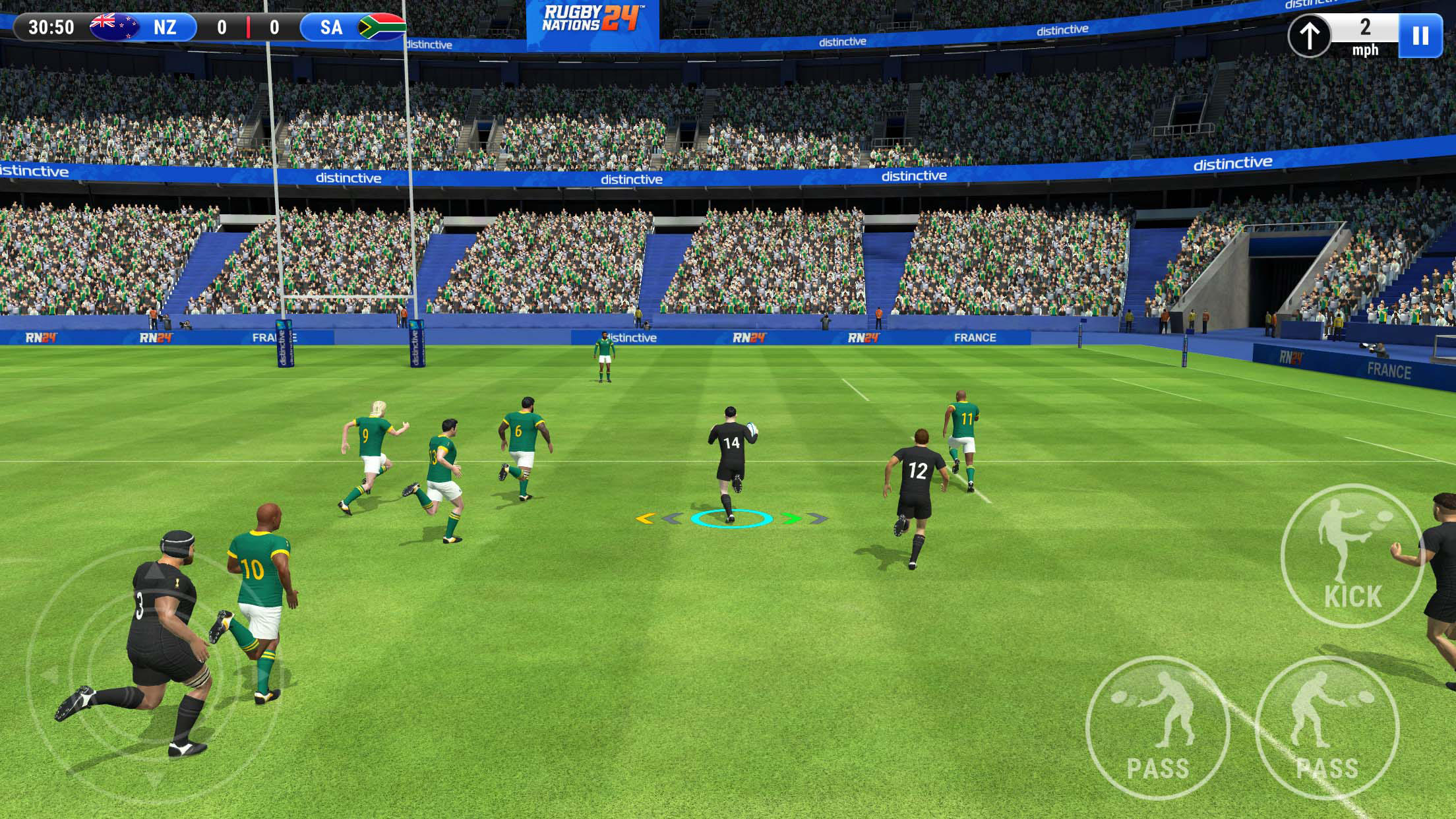 Screenshot of Rugby Nations 24