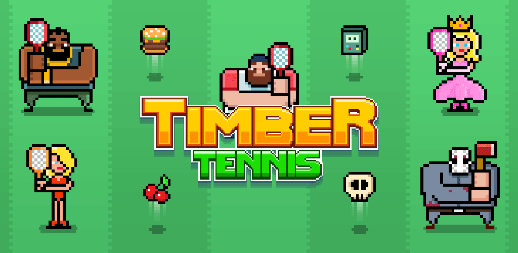 Screenshot of the video of Timber Tennis
