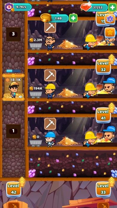 Idle Gold Miner: Tycoon Game ภาพหน้าจอเกม
