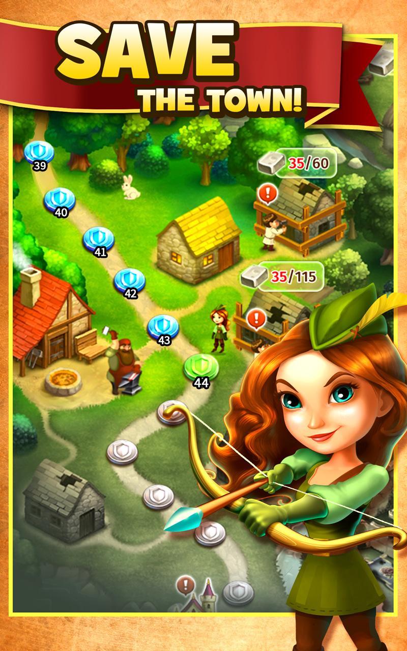 Robin Hood Legends – A Merge 3 Game Screenshot