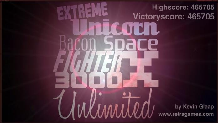 Extreme Unicorn Bacon Space Fighter X 3000 Unlimitedのキャプチャ