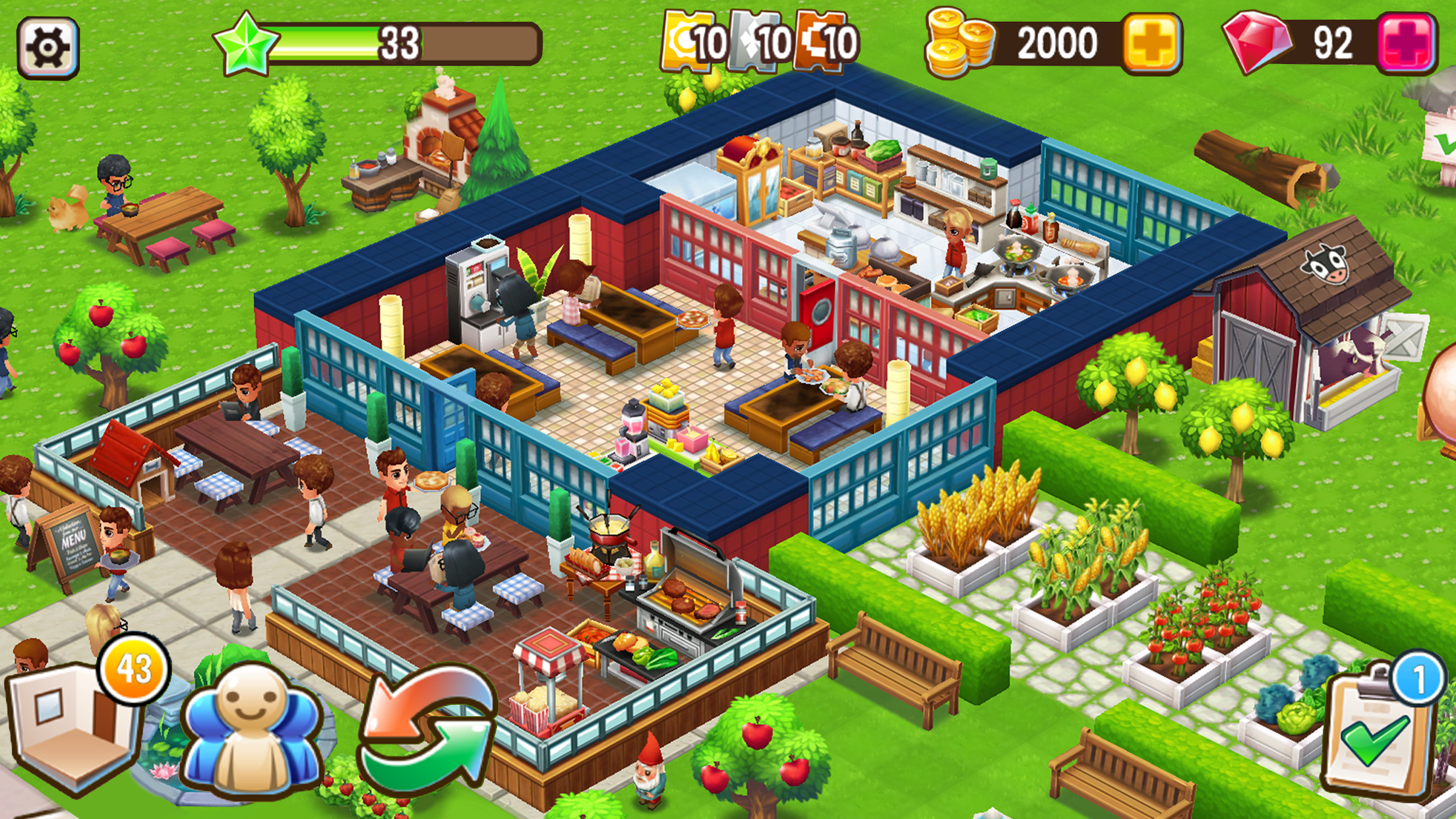 Food Street - Restaurant Game ภาพหน้าจอเกม