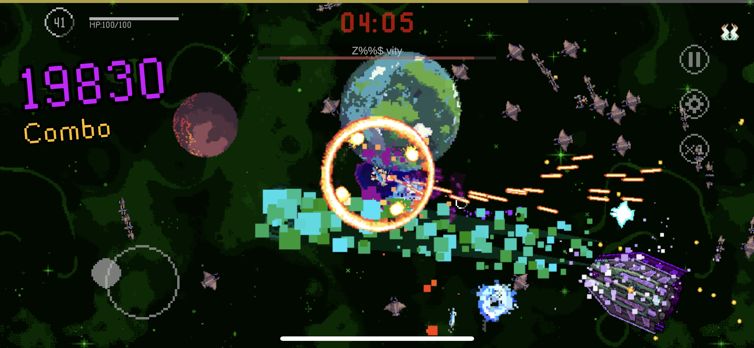 Cosmic Survival: 2D Roguelike Game Screenshot