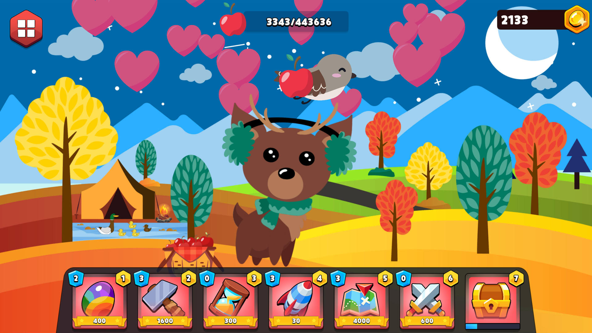 Screenshot of Feed the Pets Fall Animals