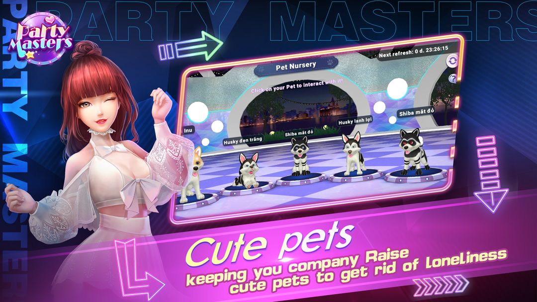 Screenshot of PartyMasters