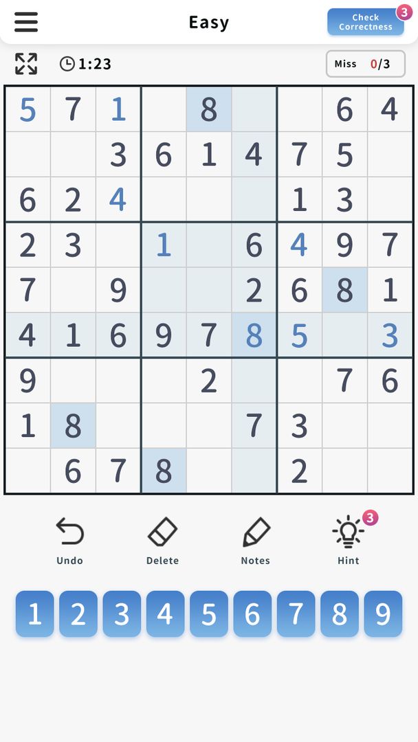 Sudoku - Sudoku puzzle game 게임 스크린 샷