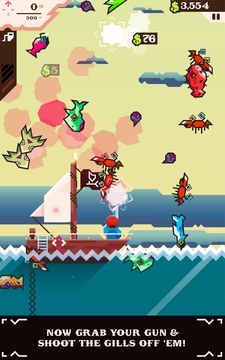 Ridiculous Fishing Game Screenshot