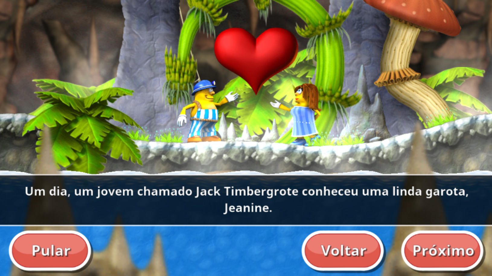 Captura de Tela do Jogo Incredible Jack: pule e corra