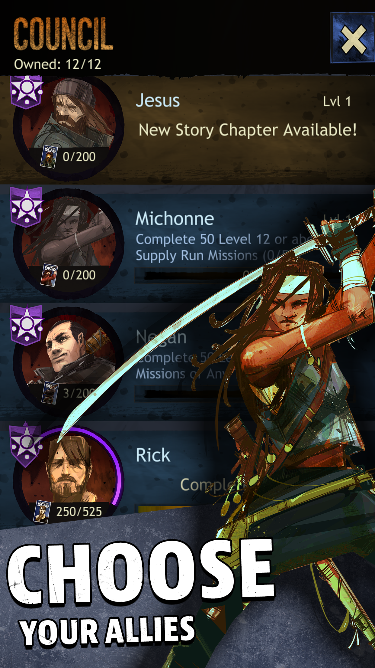 The Walking Dead: March To War Game Screenshot