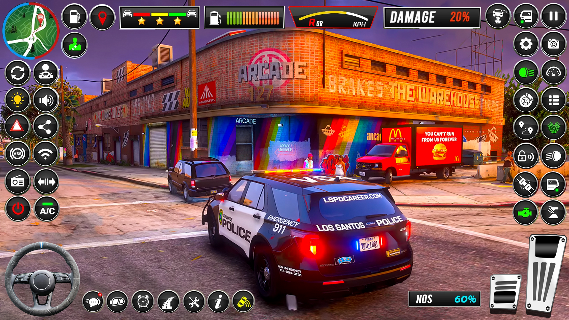 Cuplikan Layar Game US Police Cop Car Chase Game