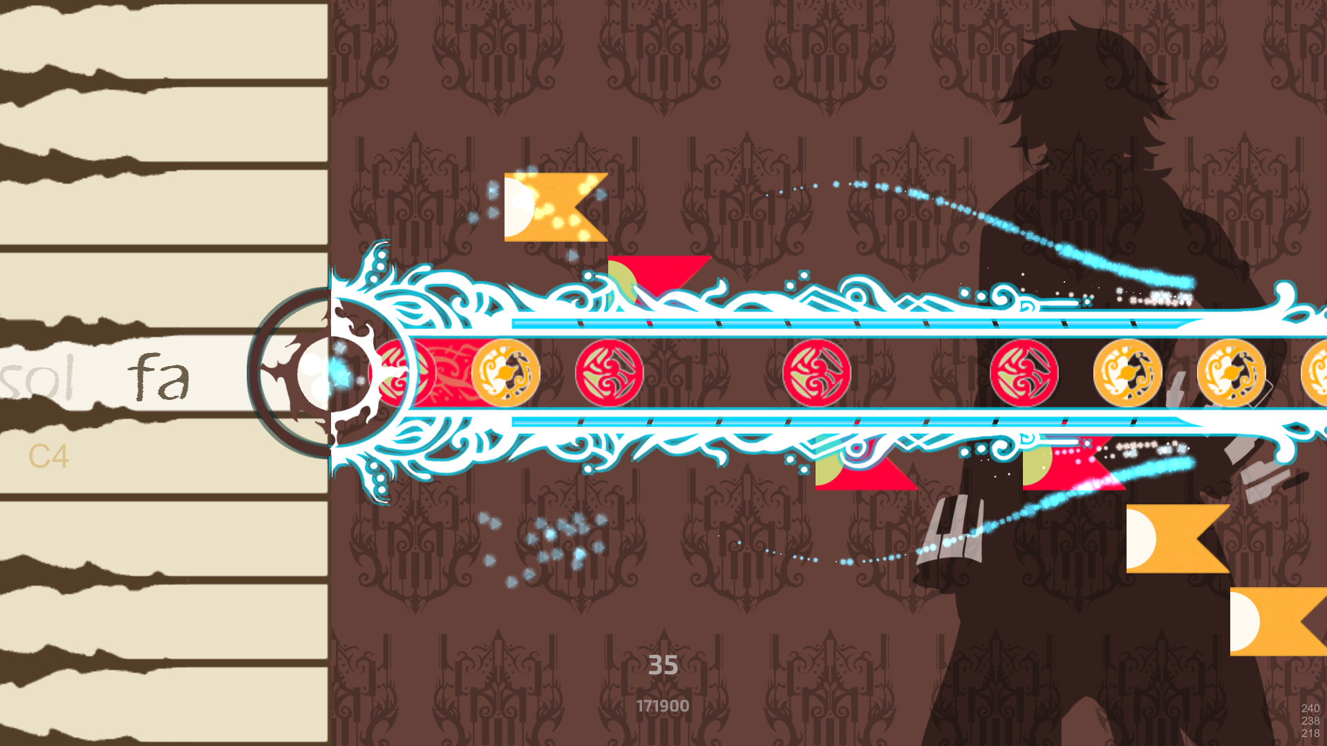 Concerto on White Game Screenshot