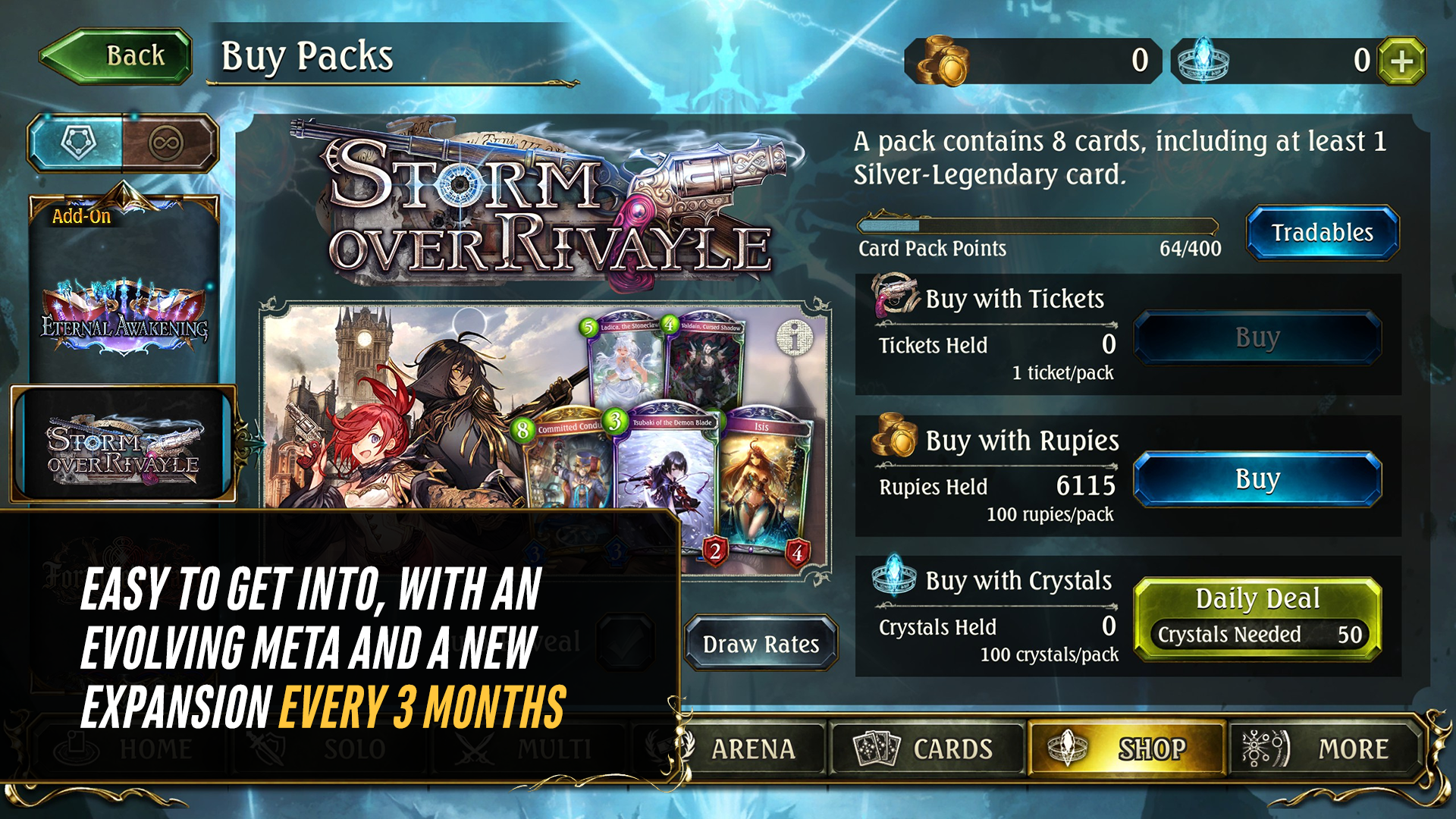 Shadowverse CCG ภาพหน้าจอเกม