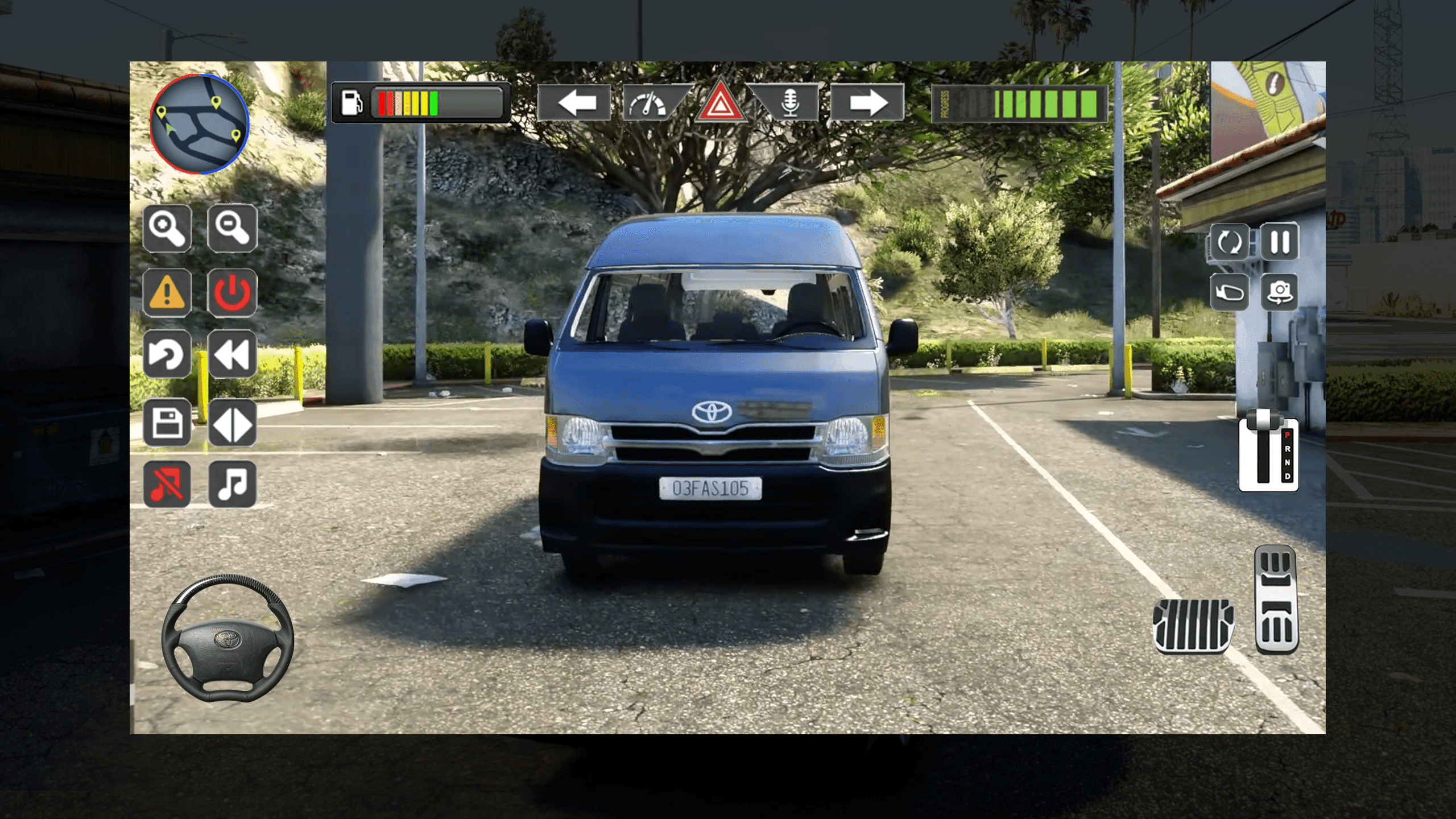 Van Toyota Hiace Simulator ภาพหน้าจอเกม