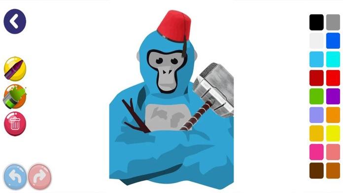 Coloring Book for Gorilla tag Game Screenshot