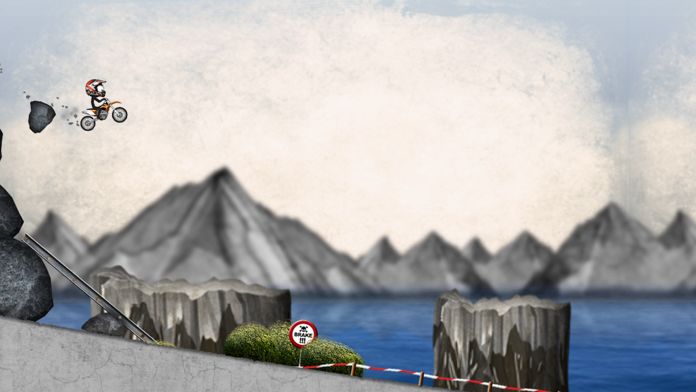 Stickman Downhill - Motocross screenshot game