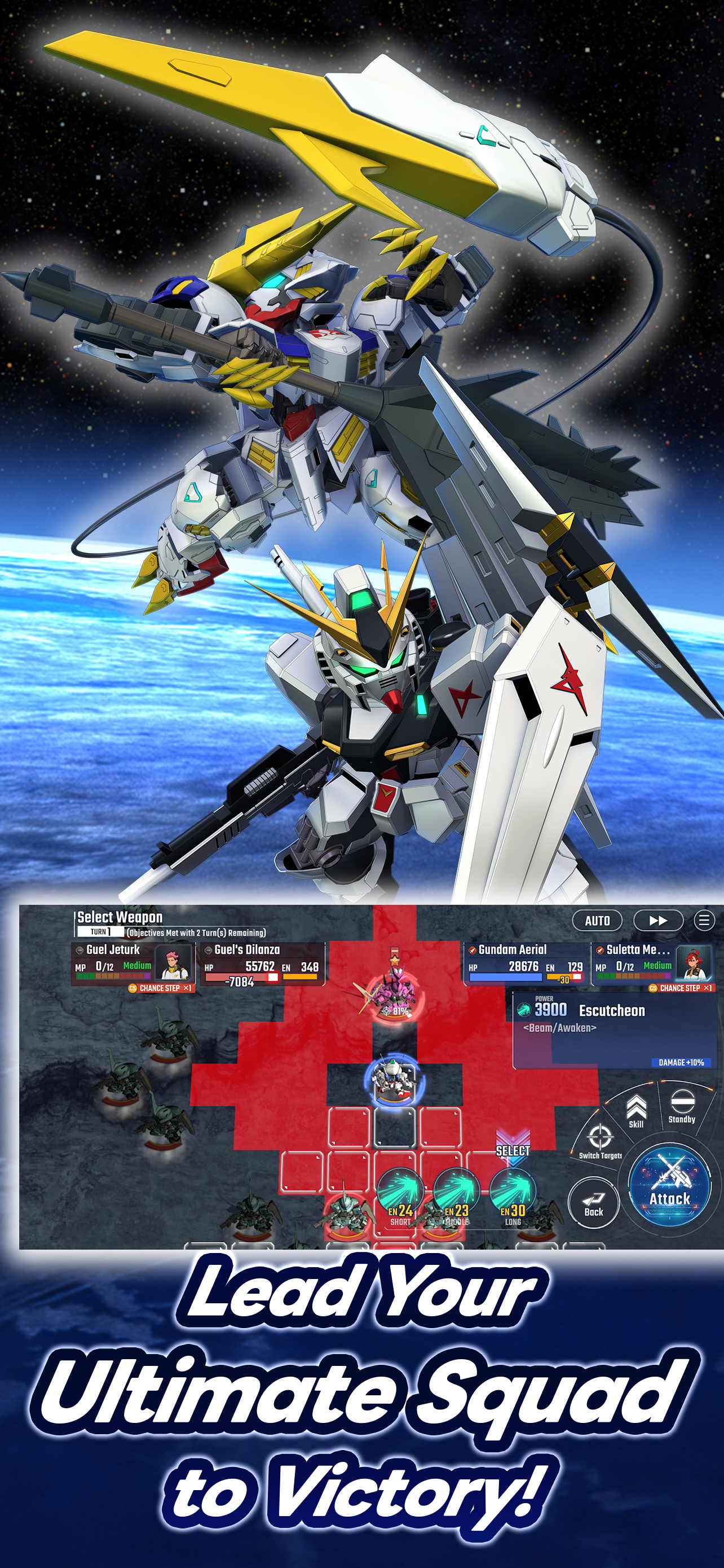 Cuplikan Layar Game SD Gundam G Generation ETERNAL