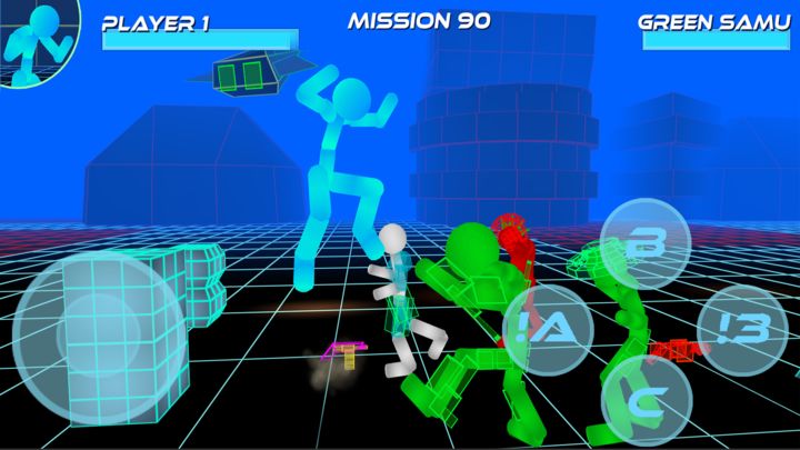 Screenshot 1 of Stickman Neon Street Fighting 1.09