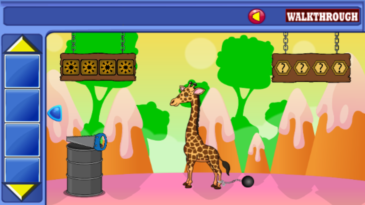 Rescue The Cunning Giraffe Game Screenshot