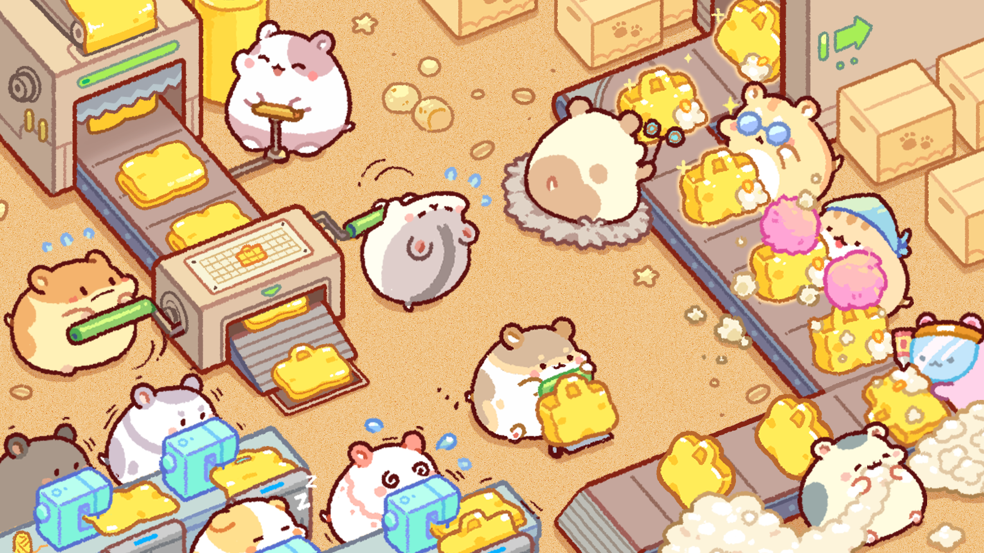 Hamster Bag Factory : Tycoon Game Screenshot