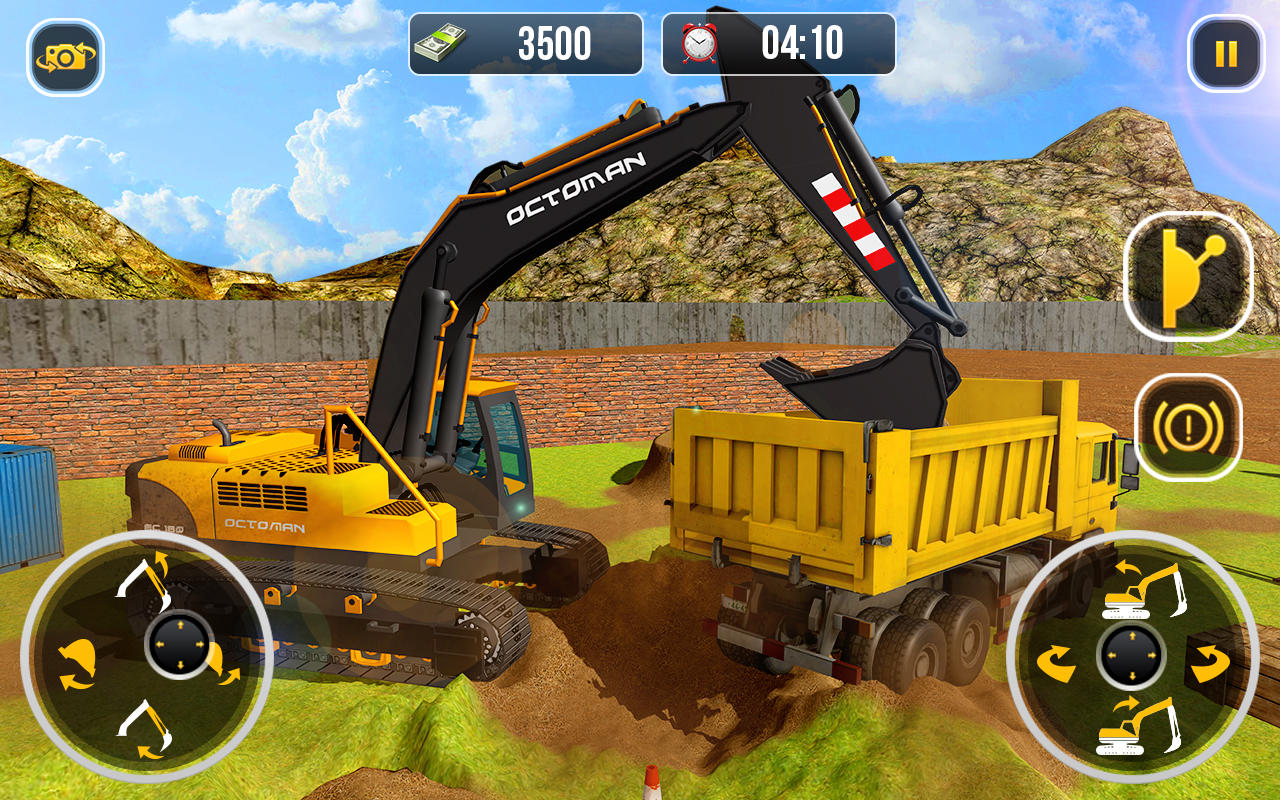 Excavator City Construction 3D Game Screenshot