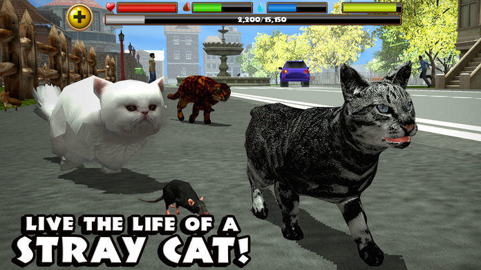 Screenshot 1 of 길 잃은 고양이 시뮬레이터 