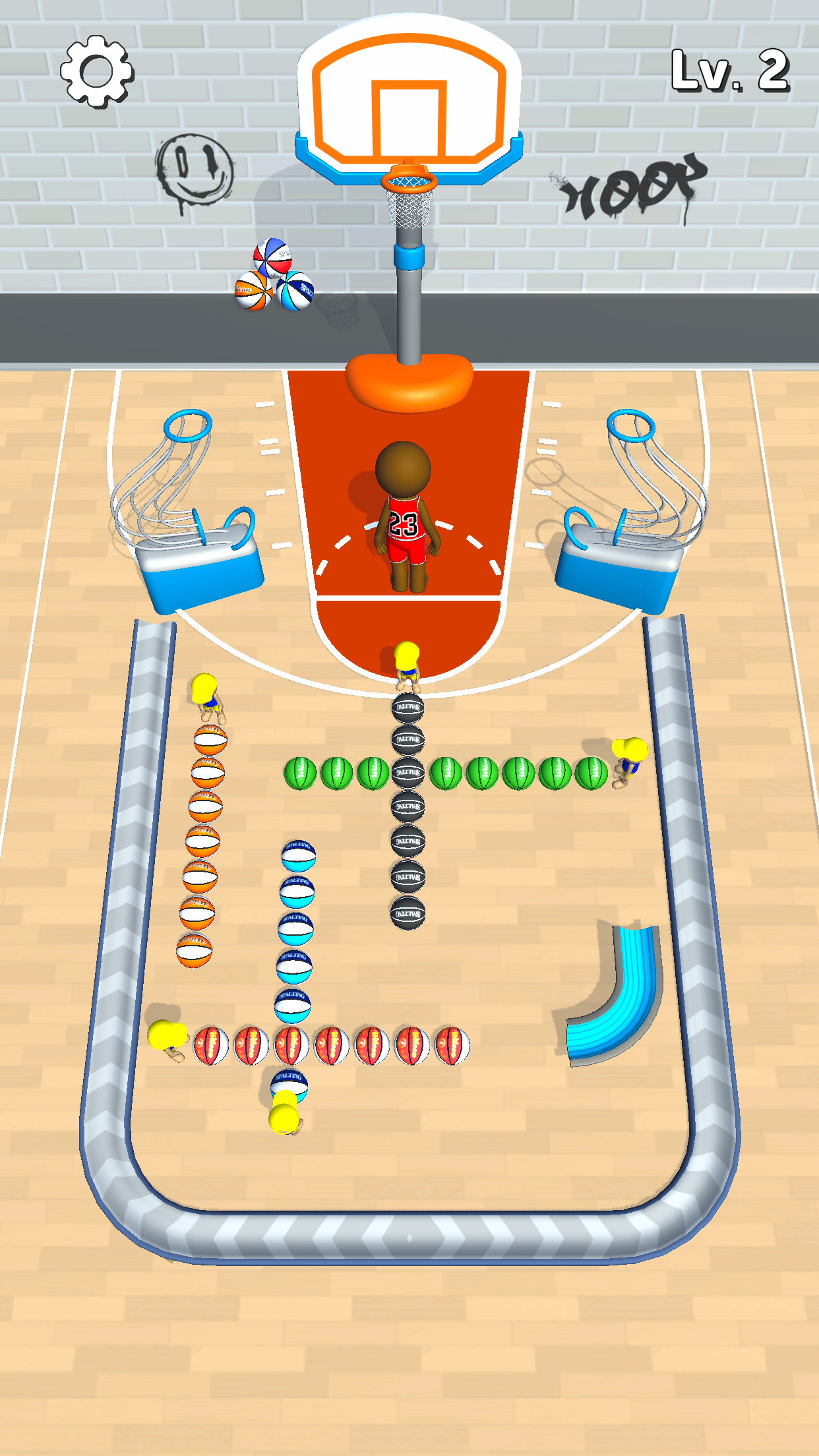 Hoop Train ภาพหน้าจอเกม