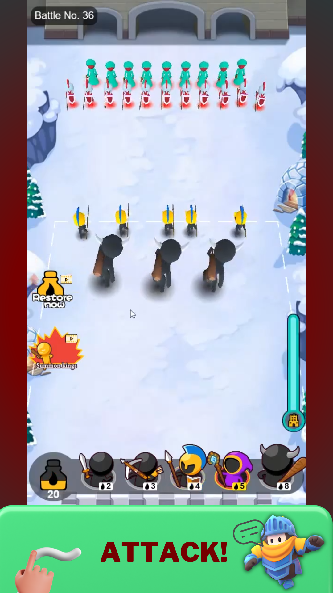 Screenshot of Fall Guys Draw attack